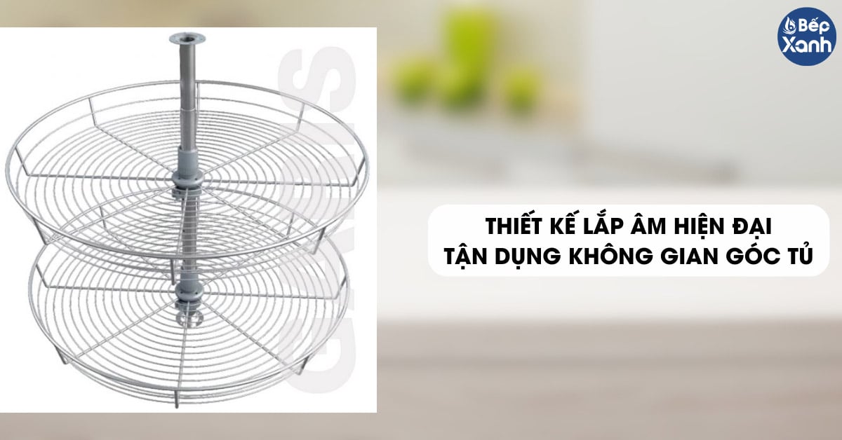 Mâm xoay góc mở 4/4 Garis GS07.70E lắp âm hiện đại