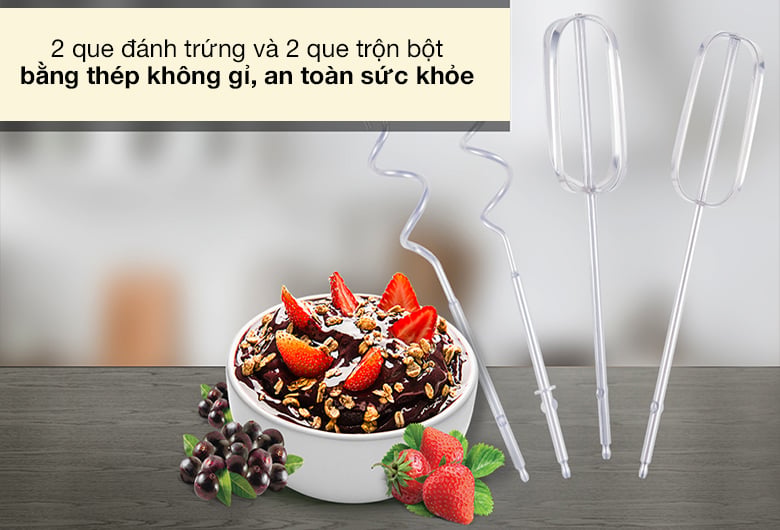 Máy đánh trứng cầm tay Hafele HH-B400A - 4 que đánh đa năng