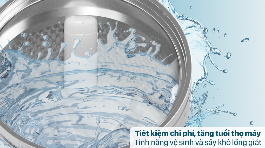 Máy giặt Casper 7.5 kg WT-75N70BGA - Vệ sinh lồng giặt