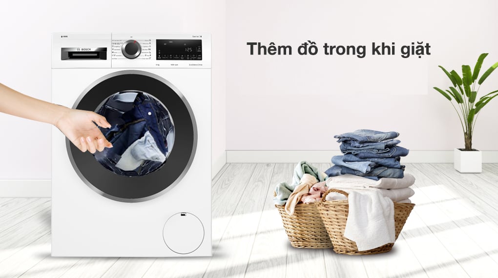 Máy giặt Bosch 9 kg WGG244A0SG - Tiện ích Máy giặt Bosch 9 kg WGG244A0SG - Tiện ích
