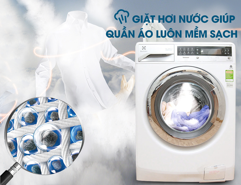 Công nghệ giặt hơi nước kháng khuẩn hiện đại
