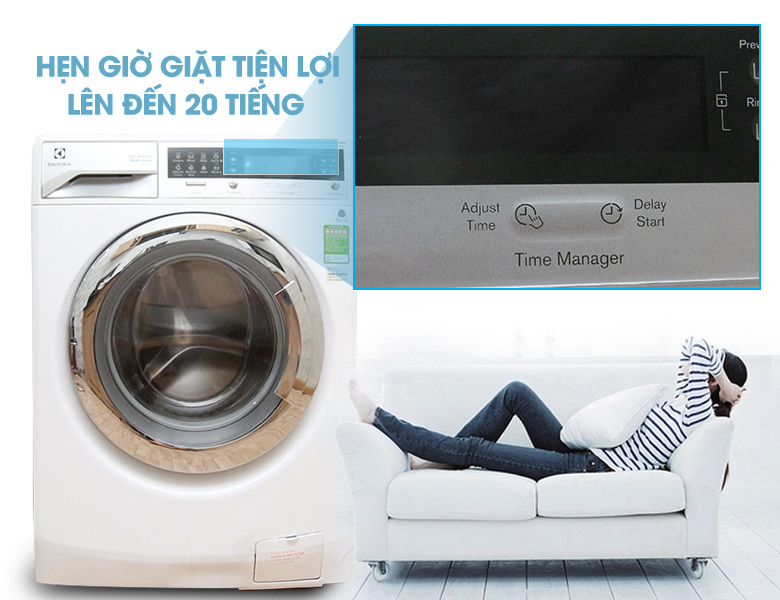 Mang lại sự tiện lợi với chức năng hẹn giờ giặt