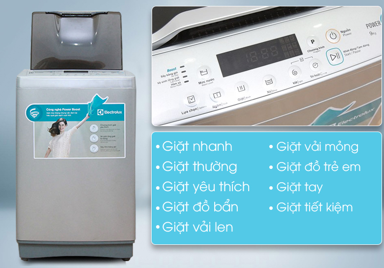 8 chương trình giặt phù hợp với chất liệu quần áo