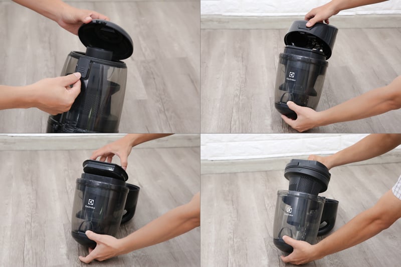 Dùng hộp chứa lớn - Máy hút bụi Electrolux EC41-6CR Dùng hộp chứa lớn - Máy hút bụi Electrolux EC41-6CR