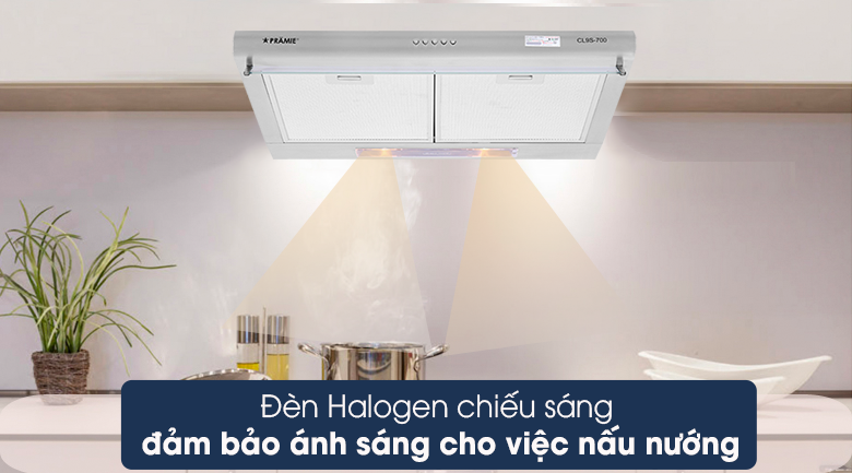 Máy hút mùi Pramie CL9S-700 - Đèn Máy hút mùi Pramie CL9S-700 - Đèn