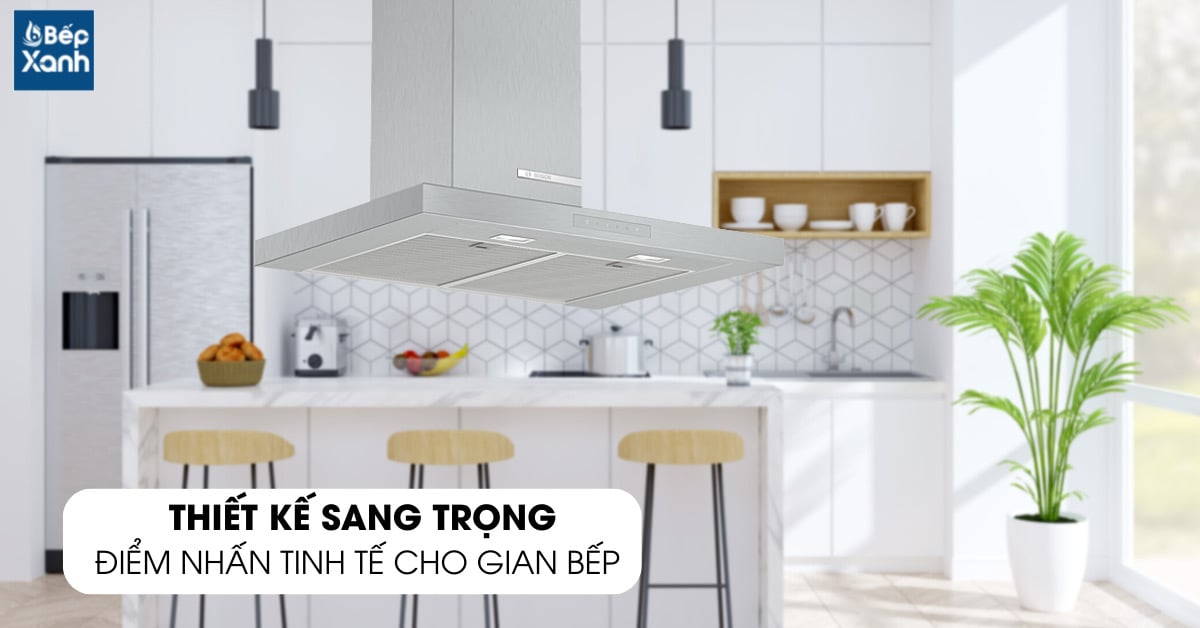 Máy hút mùi treo tường BOSCH DWB77CM50 có thiết kế chữ T hiện đại
