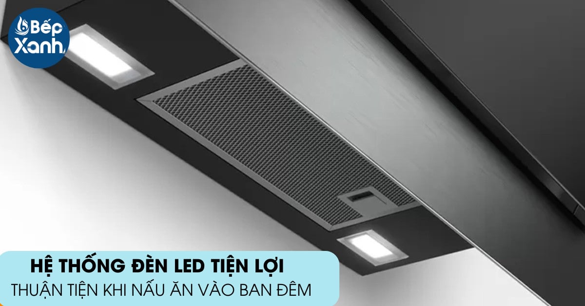  Máy hút mùi áp tường Bosch DWK67HM60B đèn Led