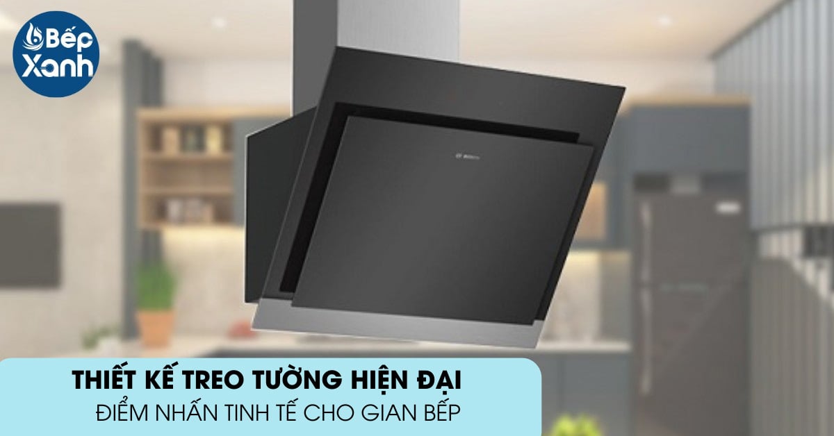  Máy hút mùi áp tường Bosch DWK67HM60B thiết kế