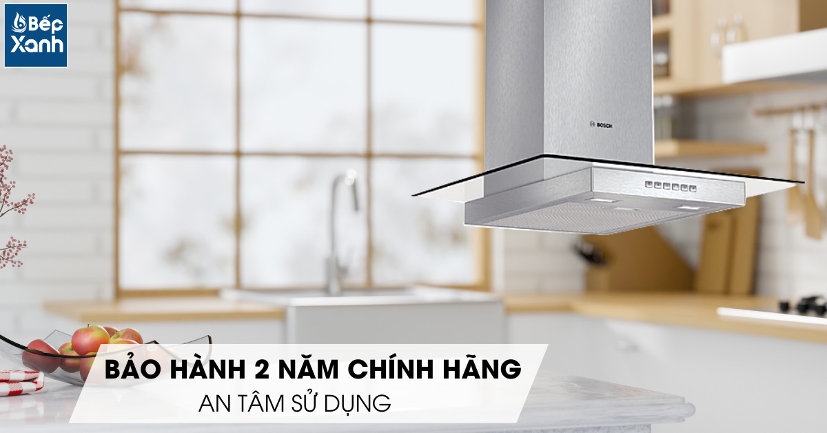 Máy hút mùi áp tường Bosch DWA077A50 chính sách bảo hành