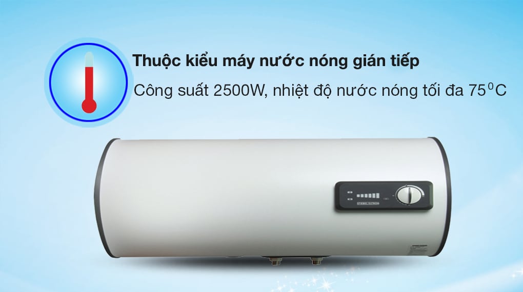 Bình nóng lạnh gián tiếp Stiebel Eltron 100 lít ESH 100 H Plus T-VN - Thuộc kiểu máy nước nóng gián tiếp, công suất làm nóng 2500W, cho nhiệt độ nước tối đa 75 độ C Bình nóng lạnh gián tiếp Stiebel Eltron 100 lít ESH 100 H Plus T-VN - Thuộc kiểu máy nước nóng gián tiếp, công suất làm nóng 2500W, cho nhiệt độ nước tối đa 75 độ C
