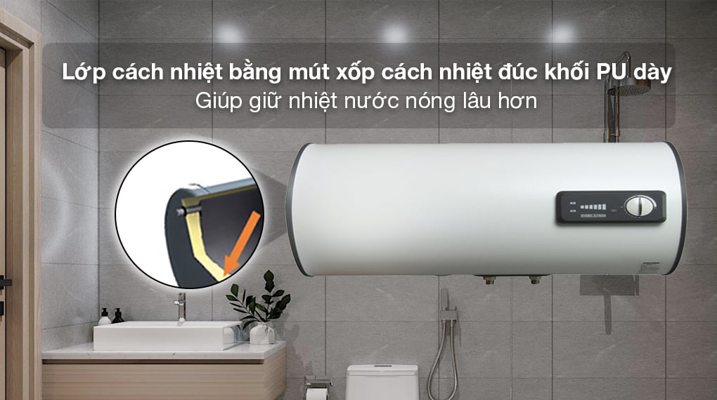 Bình nóng lạnh gián tiếp Stiebel Eltron 100 lít ESH 100 H Plus T-VN - Lớp cách nhiệt mút xốt cách nhiệt đúc khối PU siêu dày giúp giữ nhiệt nước nóng tốt Bình nóng lạnh gián tiếp Stiebel Eltron 100 lít ESH 100 H Plus T-VN - Lớp cách nhiệt mút xốp cách nhiệt đúc khối PU siêu dày giúp giữ nhiệt nước nóng tốt