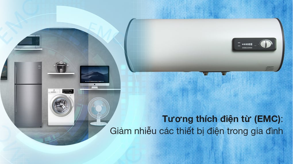Bình nóng lạnh gián tiếp Stiebel Eltron 100 lít ESH 100 H Plus T-VN - Có khả năng tương thích điện từ (EMC) giúp giảm nhiễu điện từ các thiết bị điện trong nhà Bình nóng lạnh gián tiếp Stiebel Eltron 100 lít ESH 100 H Plus T-VN - Có khả năng tương thích điện từ (EMC) giúp giảm nhiễu điện từ các thiết bị điện trong nhà
