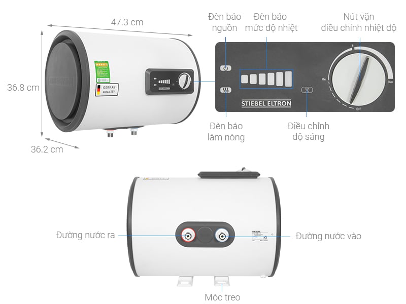 Máy nước nóng gián tiếp Stiebel Eltron 15 lít ESH 15 H Plus T-VN
