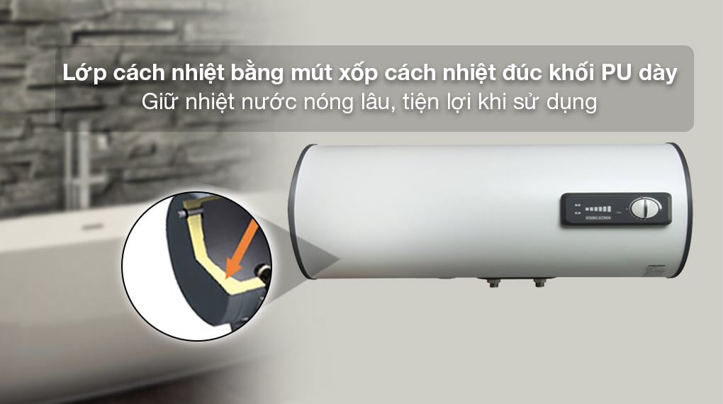 Bình nóng lạnh gián tiếp Stiebel Eltron 25 lít ESH 25 H Plus T-VN - Lớp cách nhiệt bằng mút xốp cách nhiệt đúc khối PU cực dày giữ nhiệt nước lâu Bình nóng lạnh gián tiếp Stiebel Eltron 25 lít ESH 25 H Plus T-VN - Lớp cách nhiệt bằng mút xốp cách nhiệt đúc khối PU cực dày giữ nhiệt nước lâu