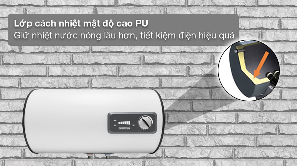 Máy nước nóng gián tiếp Stiebel Eltron 80 lít ESH 80 H Plus T-VN - Lớp cách nhiệt mật độ cao PU giúp duy trì nhiệt độ nước nóng lâu hơn Máy nước nóng gián tiếp Stiebel Eltron 80 lít ESH 80 H Plus T-VN - Lớp cách nhiệt mật độ cao PU giúp duy trì nhiệt độ nước nóng lâu hơn