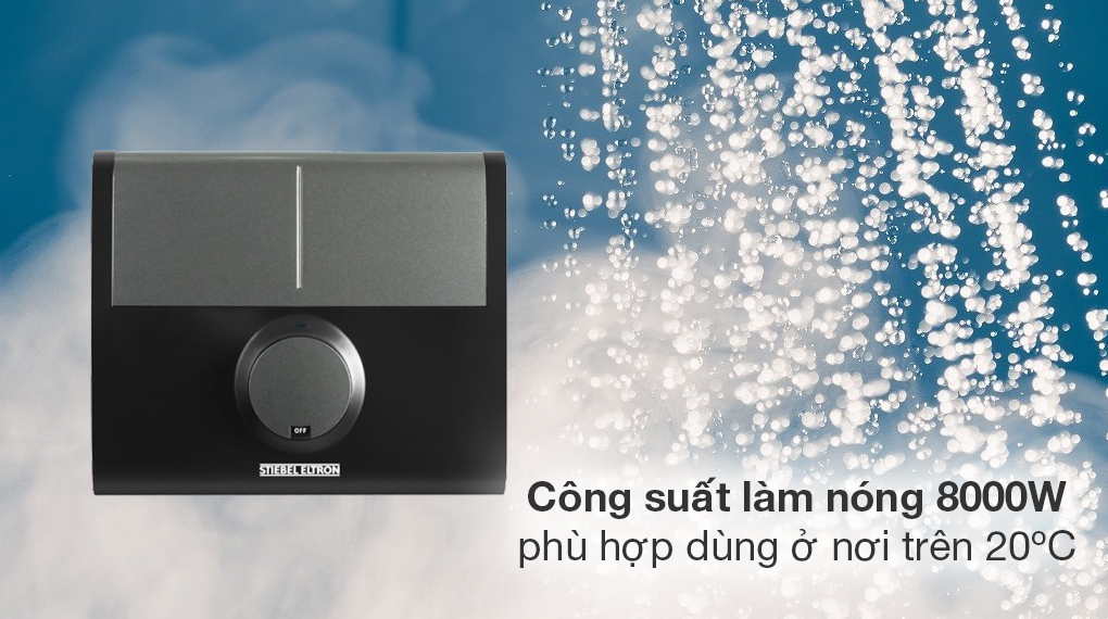 Máy nước nóng trực tiếp Stiebel Eltron 8000W DDC 8 EC - Đặc điểm làm nóng Máy nước nóng trực tiếp Stiebel Eltron 8000W DDC 8 EC - Đặc điểm làm nóng