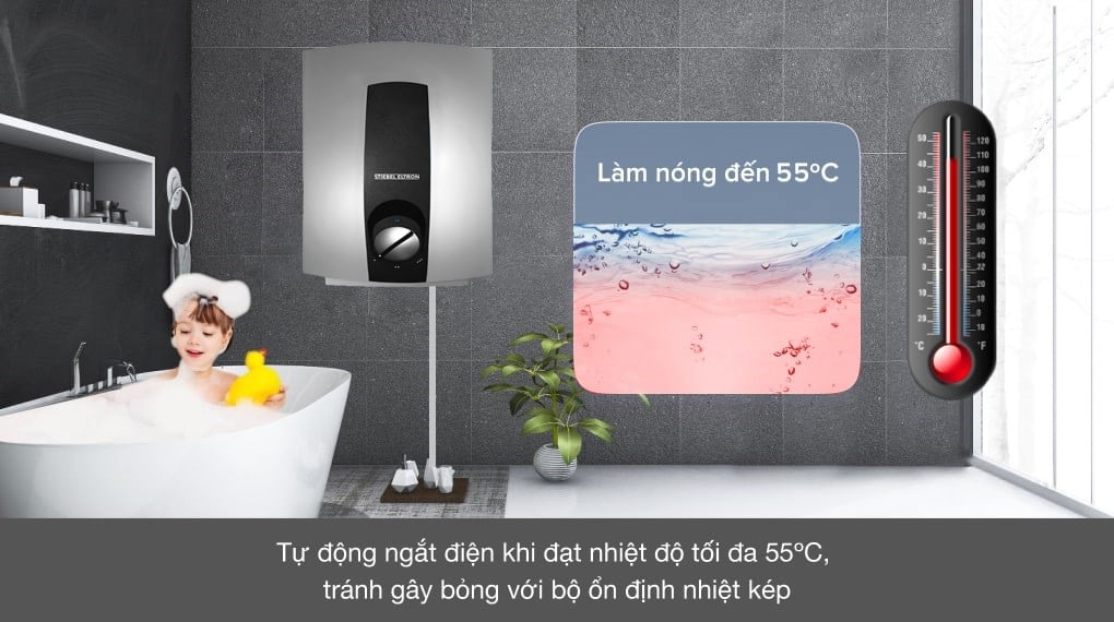 Máy nước nóng trực tiếp Stiebel Eltron 6000W DHC 6 EC - Các chế độ an toàn Máy nước nóng trực tiếp Stiebel Eltron 6000W DHC 6 EC - Các chế độ an toàn