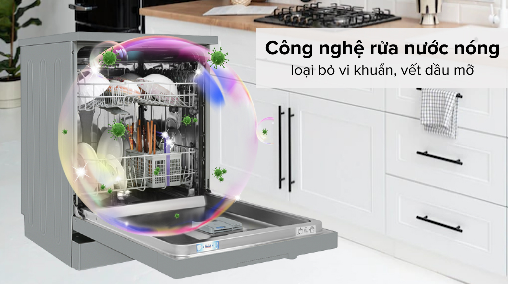 Máy rửa bát độc lập Beko DVN06431S - Công nghệ rửa Máy rửa bát độc lập Beko DVN06431S - Công nghệ rửa