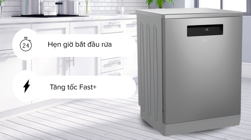 Máy rửa bát độc lập có sấy Beko DEN48520X - Tiện ích Máy rửa bát độc lập có sấy Beko DEN48520X - Tiện ích
