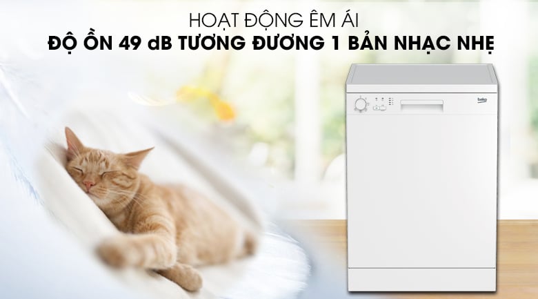 Hoạt động bền bỉ, êm ái với độ ồn 49 dB Hoạt động bền bỉ, êm ái với độ ồn 49 dB