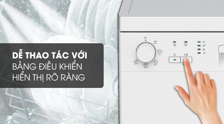 Dễ thao tác, điều khiển với bảng điều khiển hiển thị rõ ràng Dễ thao tác, điều khiển với bảng điều khiển hiển thị rõ ràng
