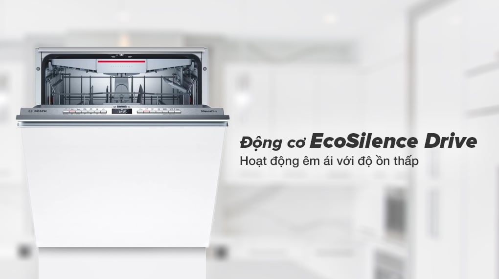 Máy rửa chén âm toàn phần Bosch SMV4ECX14E - động cơ không chổi than EcoSilence Drive Máy rửa chén âm toàn phần Bosch SMV4ECX14E - động cơ không chổi than EcoSilence Drive