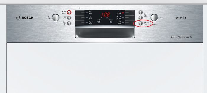 Chương trình MachineCare của Máy rửa bát âm tủ BOSCH SMI46KS01E Serie 4