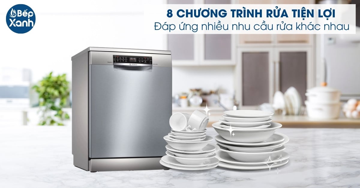 Máy rửa chén độc lập Bosch SMS6ECI93E chuong trình rửa