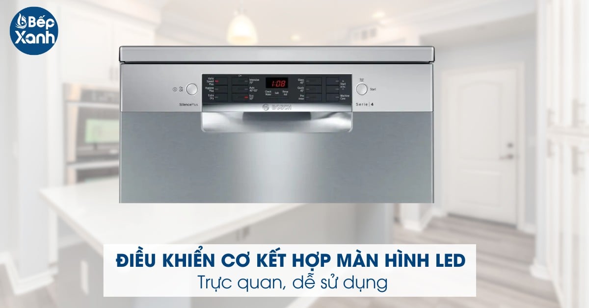Máy rửa chén Bosch SMS46MI01G điều khiển