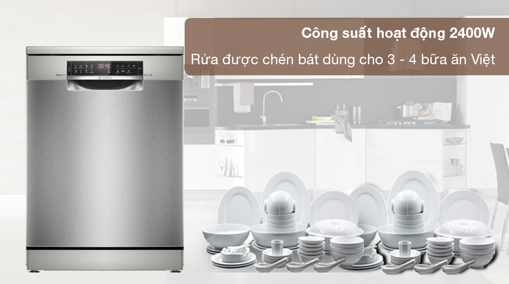Máy rửa chén độc lập Bosch SMS6ECI04E - Công suất Máy rửa chén độc lập Bosch SMS6ECI04E - Công suất