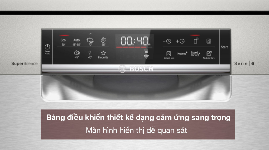 Máy rửa chén độc lập Bosch SMS6ZCI37Q - Bảng điều khiển Máy rửa chén độc lập Bosch SMS6ZCI37Q - Bảng điều khiển