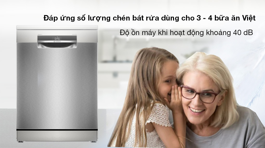 Máy rửa chén độc lập Bosch SMS6ECI11E - Công suất Máy rửa chén độc lập Bosch SMS6ECI11E - Công suất
