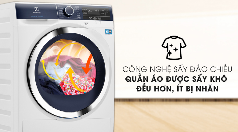 Công nghệ sấy đảo chiều giúp giảm nhăn hiệu quả
