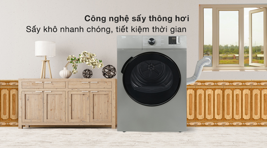 Máy sấy thông hơi Beko 9 kg DA9112RX0MB - Máy sấy thông hơi Máy sấy thông hơi Beko 9 kg DA9112RX0MB - Máy sấy thông hơi