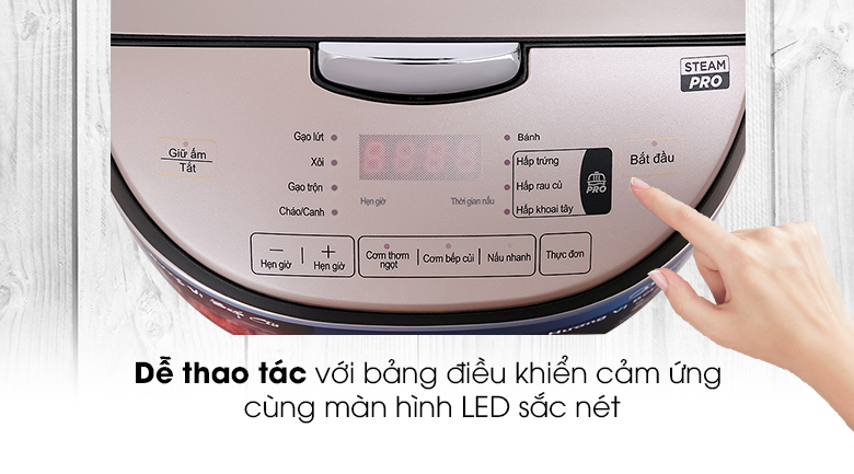Bảng điều khiển nồi cơm điện tử Midea MB-FS5021 1.8 lít Bảng điều khiển nồi cơm điện tử Midea MB-FS5021 1.8 lít