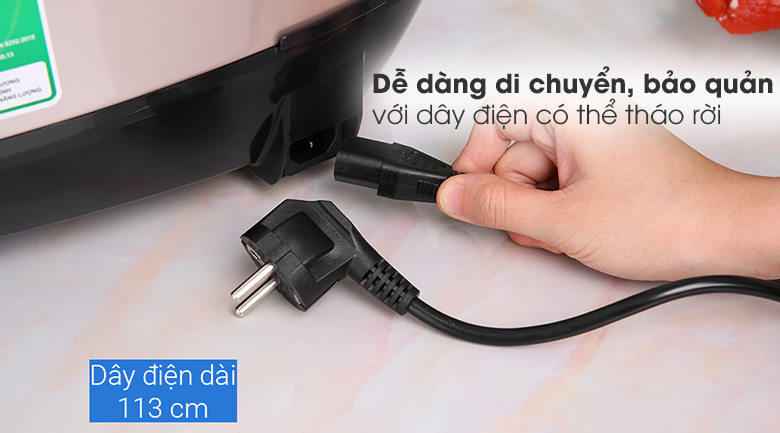 Dây điện Nồi cơm điện tử Midea MB-FS5021 1.8 lít Dây điện Nồi cơm điện tử Midea MB-FS5021 1.8 lít