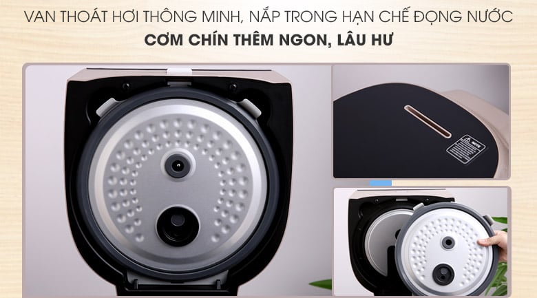 Van thoát hơi thông minh - Nồi cơm cao tần Midea MB-HS5008 1.8 lít Van thoát hơi thông minh - Nồi cơm cao tần Midea MB-HS5008 1.8 lít