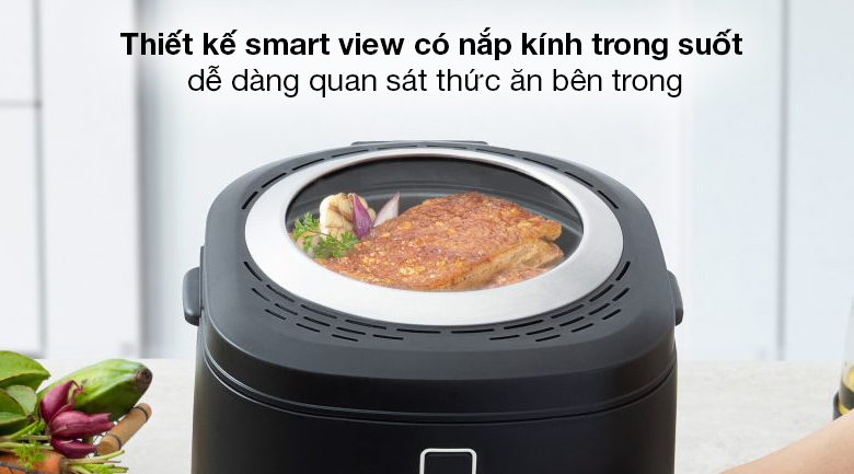 Nồi chiên không dầu Dreamer DF-S40B 3 lít - Thiết kế smart view độc quyền có nắp kính trong suốt Nồi chiên không dầu Dreamer DF-S40B 3 lít - Thiết kế smart view độc quyền có nắp kính trong suốt