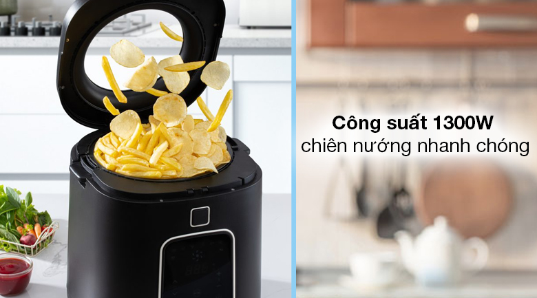 Nồi chiên không dầu Dreamer DF-S40B 3 lít - Công suất mạnh mẽ 1300W Nồi chiên không dầu Dreamer DF-S40B 3 lít - Công suất mạnh mẽ 1300W