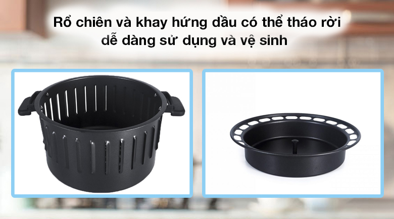 Nồi chiên không dầu Dreamer DF-S40B 3 lít - Chất liệu Nồi chiên không dầu Dreamer DF-S40B 3 lít - Chất liệu