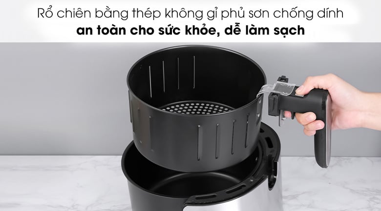 Nồi chiên không dầu Hafele AF-68A (535.43.710) 3.2 lít - Chất liệu