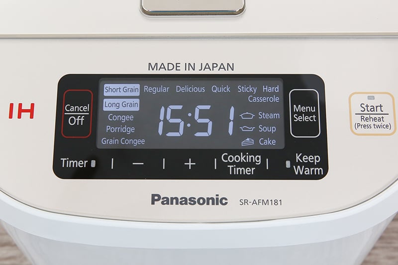 Đa chức năng tiện dụng - Nồi cơm điện cao tần Panasonic 1.8 lít SR-AFM181WRA Đa chức năng tiện dụng - Nồi cơm điện cao tần Panasonic 1.8 lít SR-AFM181WRA