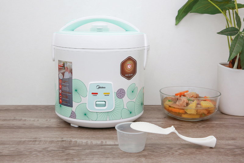 Trang nhã - Nồi cơm điện nắp gài Midea MR CM1823 Trang nhã - Nồi cơm điện nắp gài Midea MR CM1823
