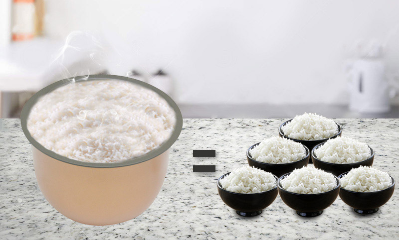 Dung tích 1.8 lít cho 4 - 6 người ăn - Nồi cơm điện nắp gài Kangaroo 1.8 lít KG835