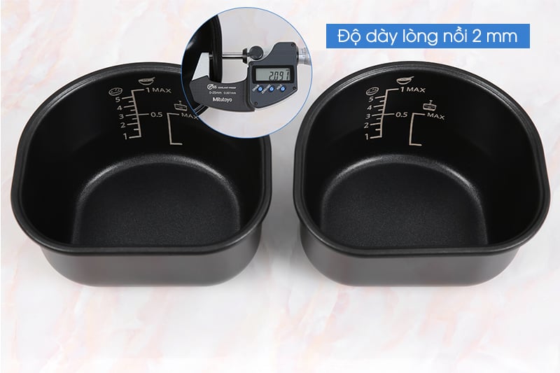 Nồi cơm 2 ngăn đa năng Sharp 1.8 lít KN-TC50VN-SL Trắng Nồi cơm 2 ngăn đa năng Sharp 1.8 lít KN-TC50VN-SL Trắng