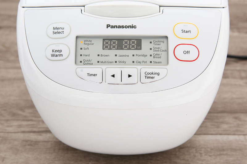 Hẹn giờ nấu tiện dụng - Nồi cơm điện tử Panasonic 1.8 lít SR-CL188WRA Hiện đại, tiện dụng - Nồi cơm điện tử Panasonic 1.8 lít SR-CL188WRA