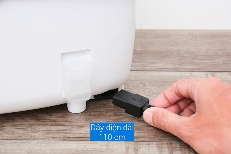 Dây điện có thể tháo rời - Nồi cơm điện tử Panasonic 1.8 lít SR-CP188NRA Dây điện có thể tháo rời - Nồi cơm điện tử Panasonic 1.8 lít SR-CP188NRA