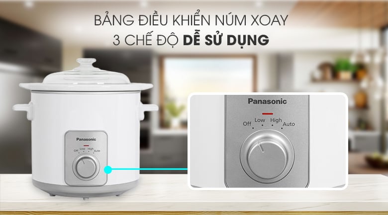 Bảng điều khiển núm xoay - Nồi nấu chậm NF-N30ASRA Bảng điều khiển núm xoay - Nồi nấu chậm NF-N30ASRA