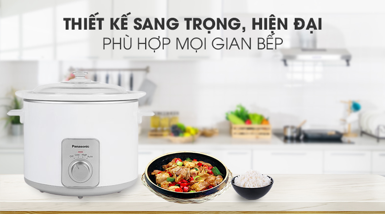 Thiết kế phù hợp mọi không gian bếp - Nồi nấu chậm NF-N50ASRA Thiết kế phù hợp mọi không gian bếp - Nồi nấu chậm NF-N50ASRA