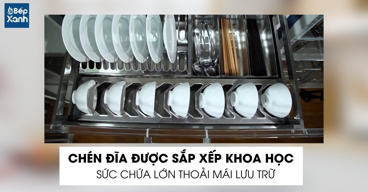 Sức chứa lớn sắp xếp chén đĩa số lượng nhiều